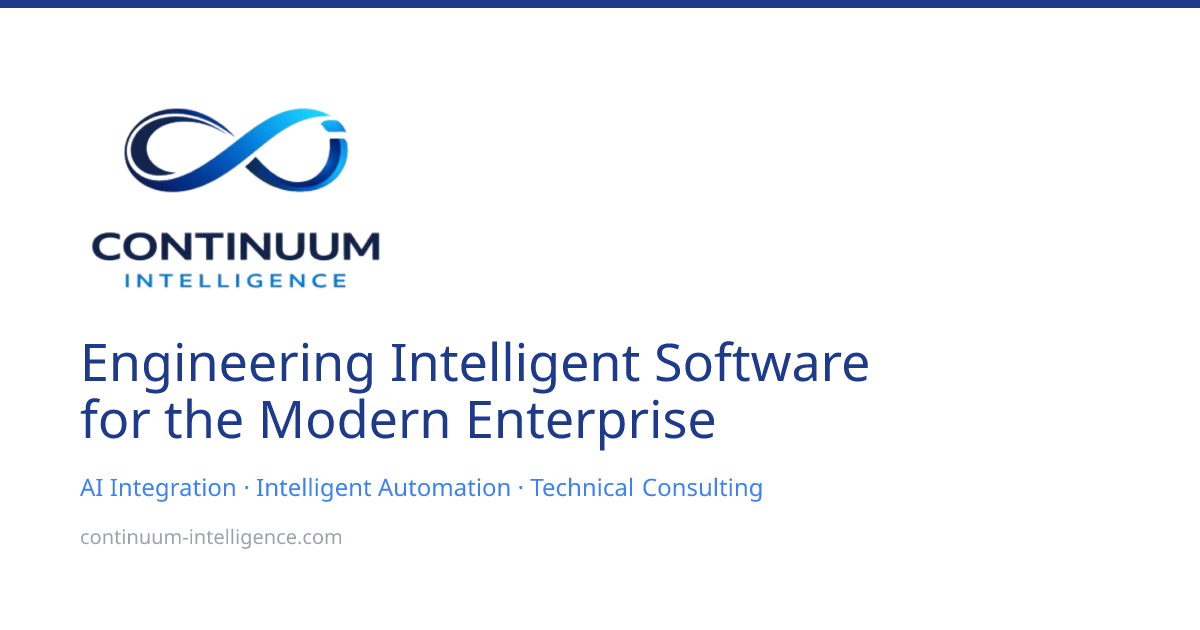 Continuum Intelligence